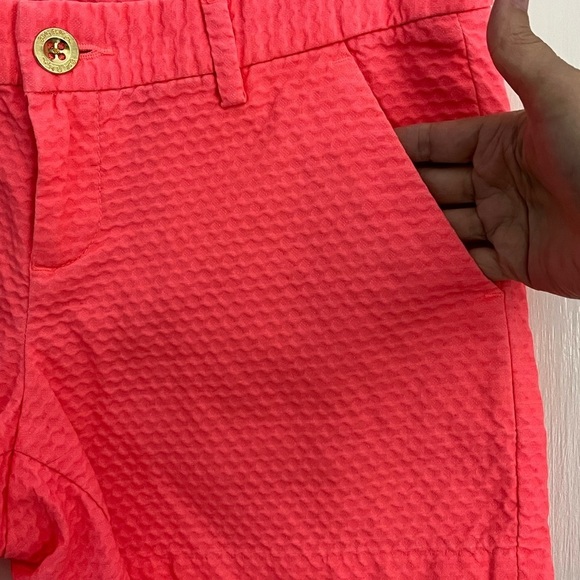 LILY PULITZER CALLAHAN JACQUARD SHORTS Coral SIZE 2 Summer Preppy Academia - Picture 5 of 12